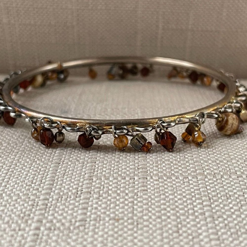 Women Bracelet Silver Tone Beads Fashion Jewelry Wrist Band Unbranded - Picture 7 of 10